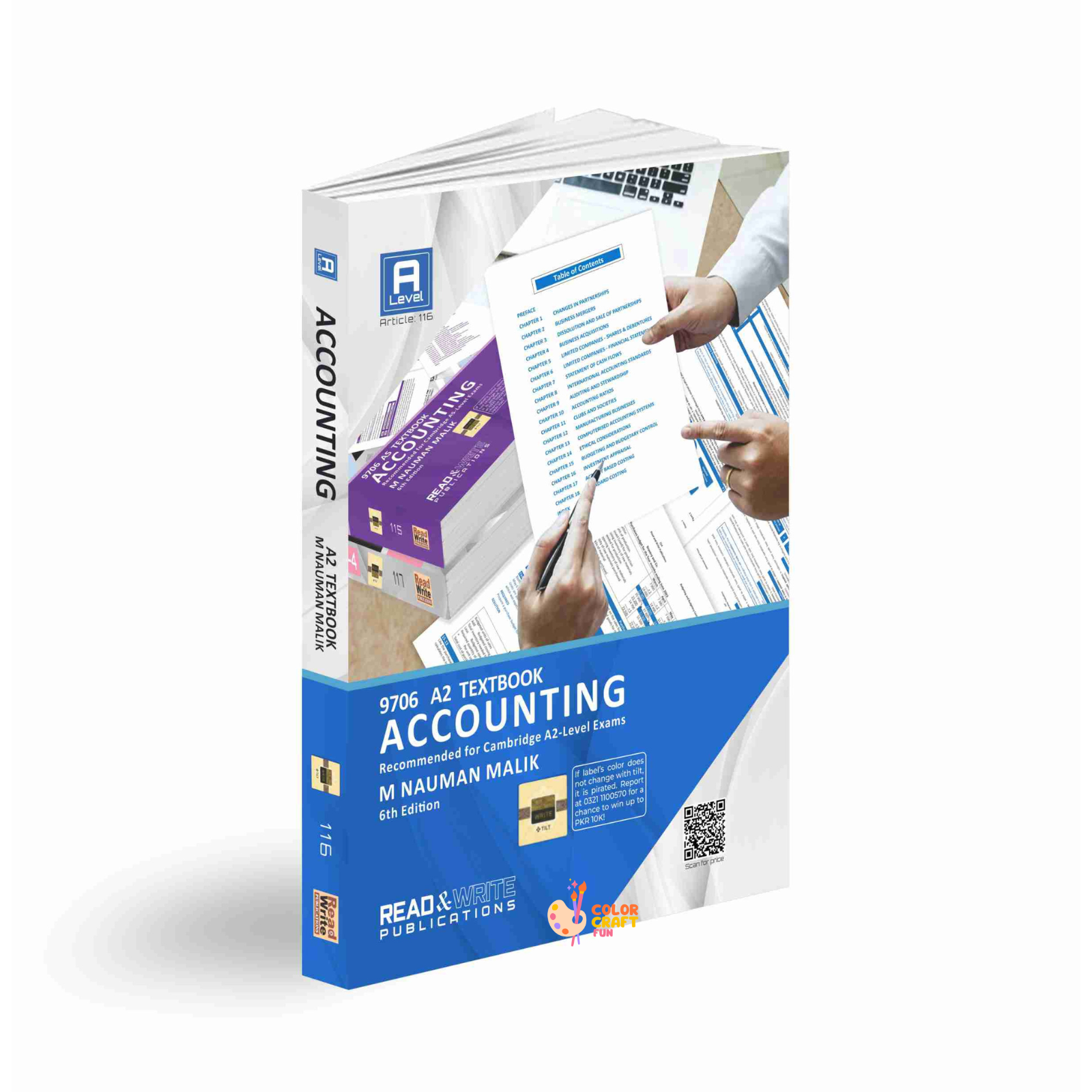 A2 Level Accounting Textbook Series Theory and Practice Book (Art #116) Read & Write