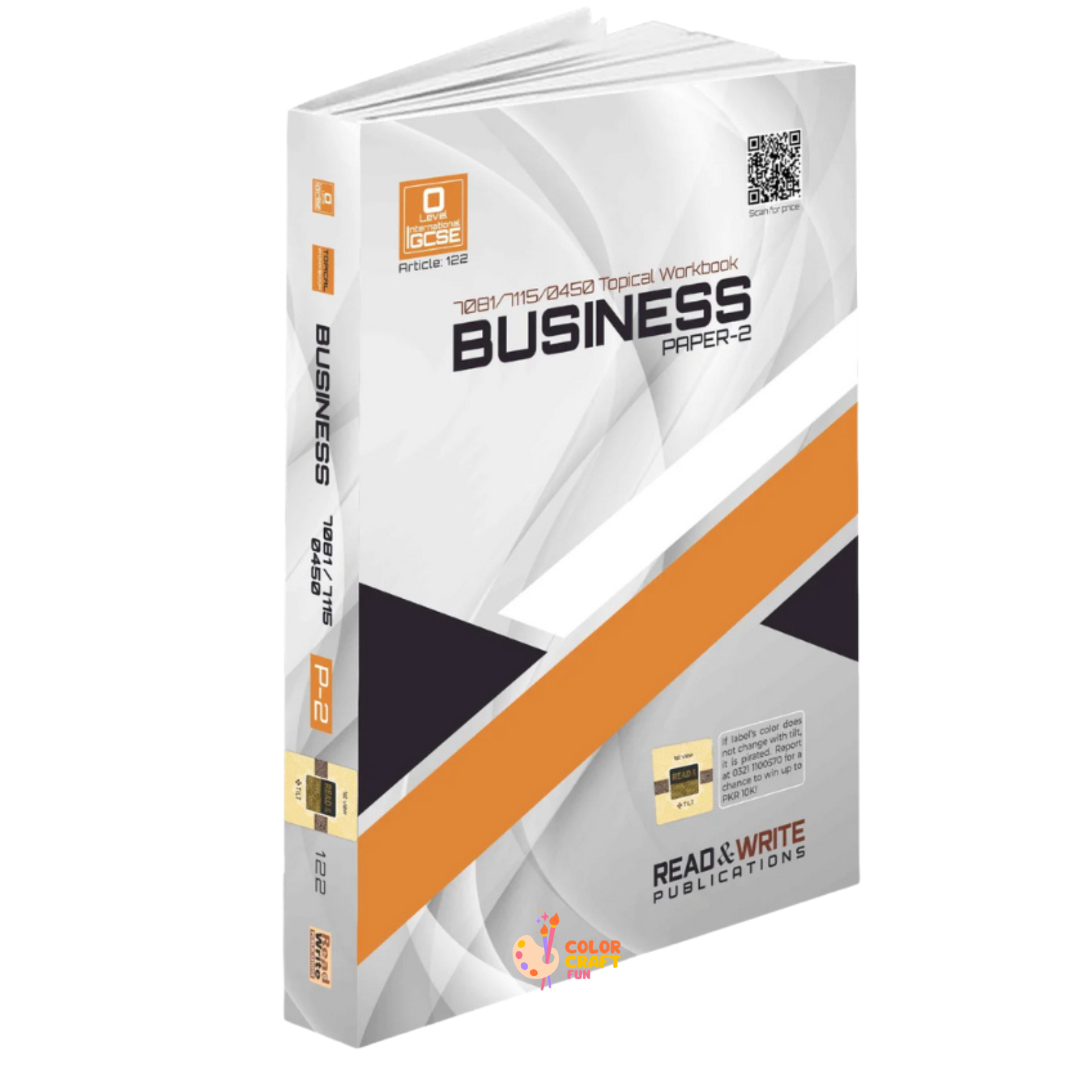 O'Level/IGCSE Business Studies (7115/ 0450) Paper-2 Topical Work Book(art #122) Read & Write