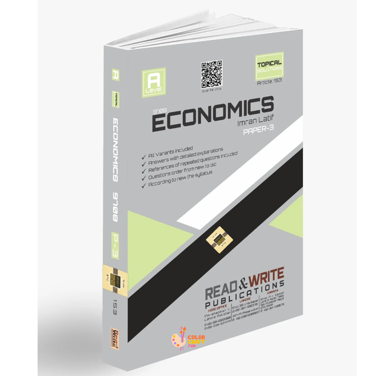 A'Level Economics Topical Solved Paper 3 (Art #153) Read & Write