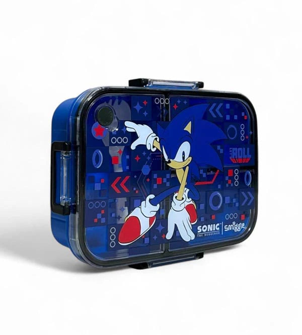 Sonic the Hedgehog 3 Portion Lunch Box – 1200ml Leak-Proof, BPA Free Kids Lunch Box with Spoon