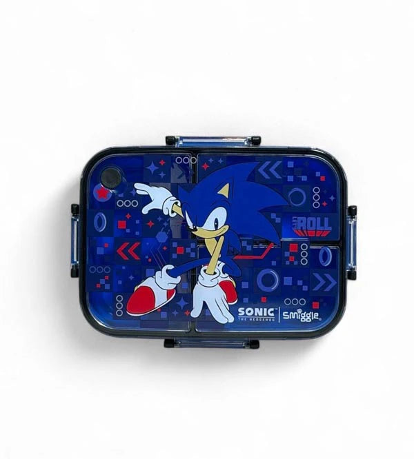 Sonic the Hedgehog 3 Portion Lunch Box – 1200ml Leak-Proof, BPA Free Kids Lunch Box with Spoon