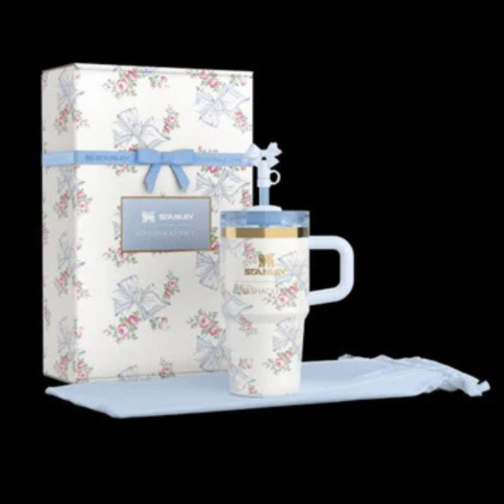Stanley x LoveShackFancy Cute Mini Tumbler 20oz with Gift box