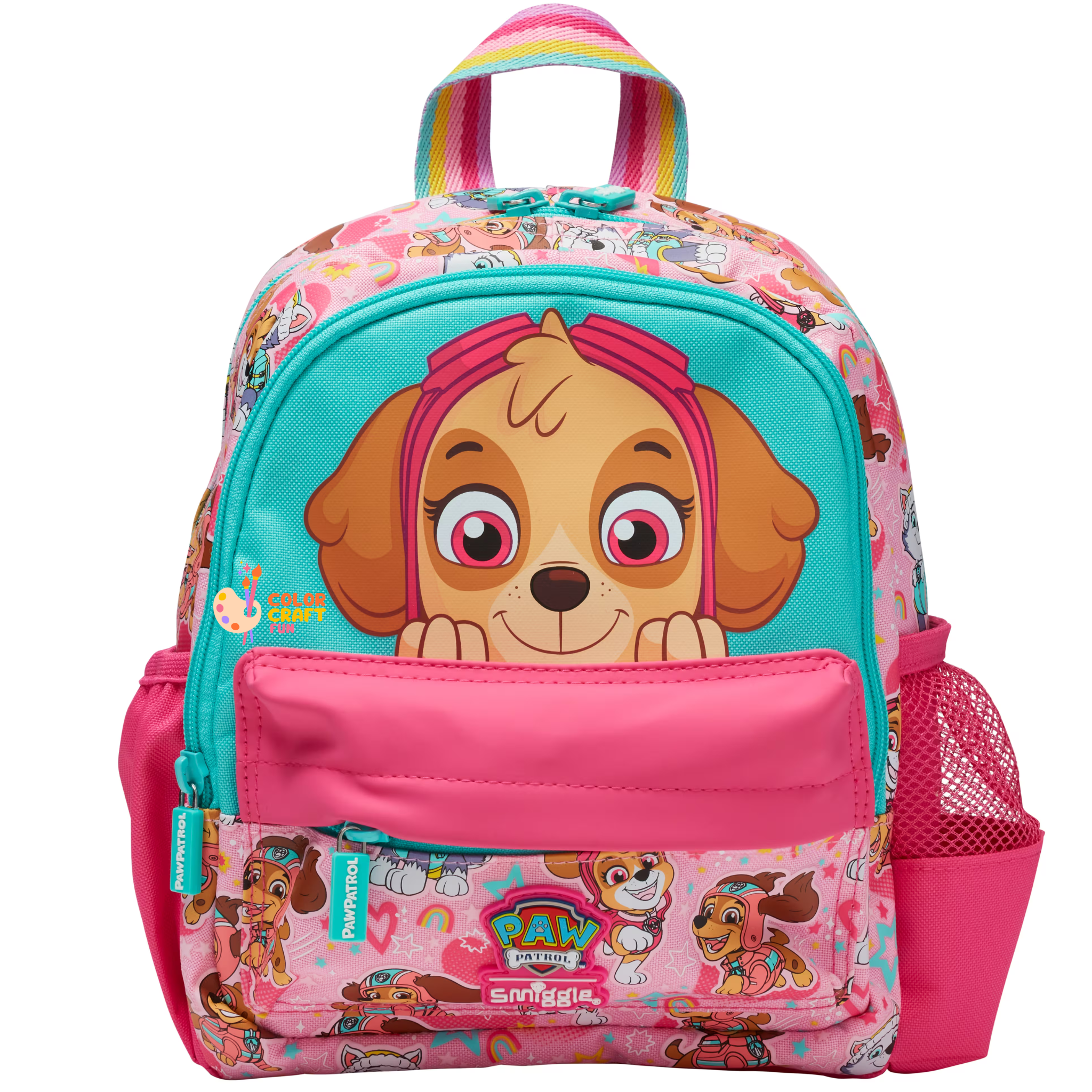 Smiggle Paw Patrol Skye Kids Backpack – 14 Inch School & Travel Bag with Water Bottle Pockets (100%orignal)