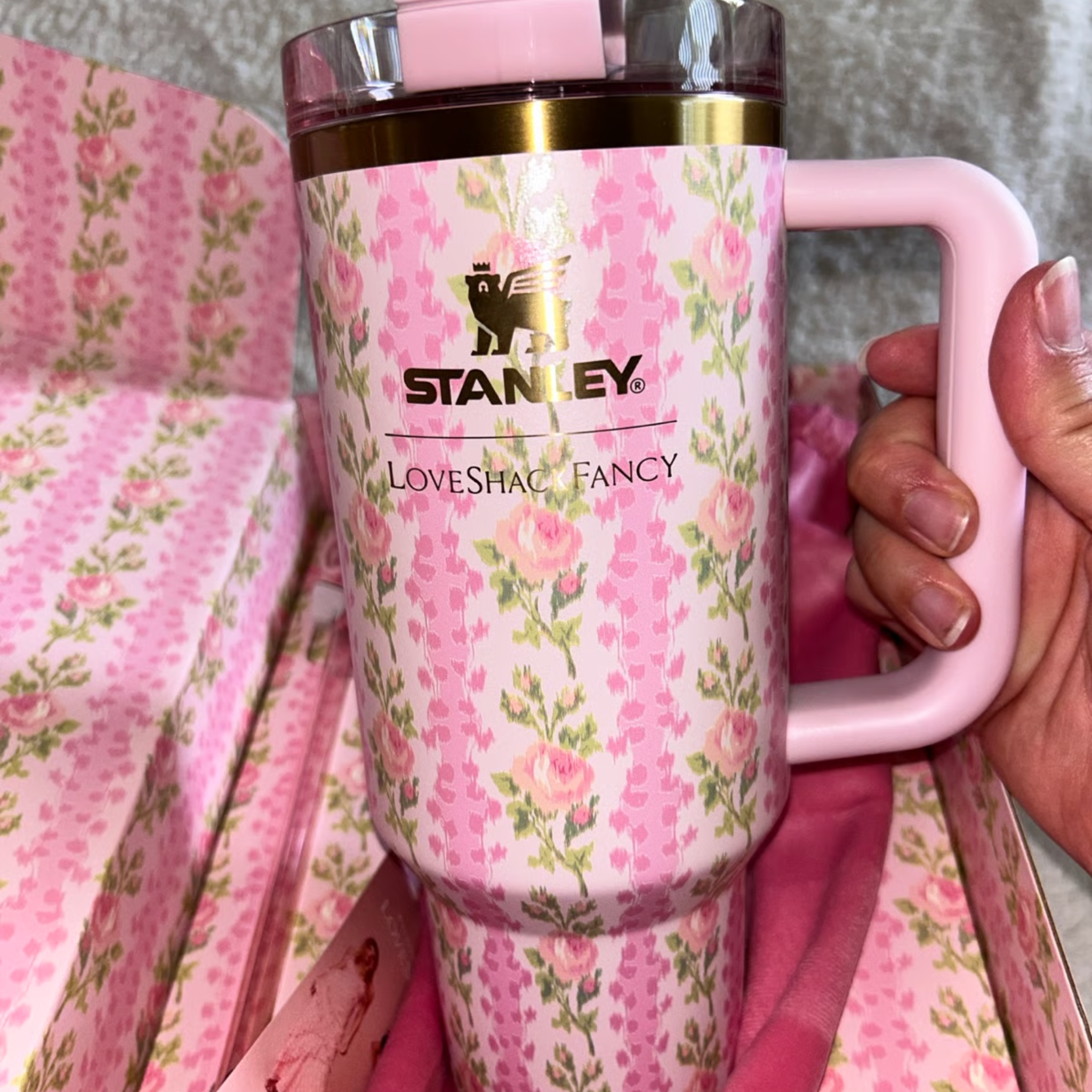 Stanley x LoveShackFancy Cute Mini Tumbler 20oz with Gift box