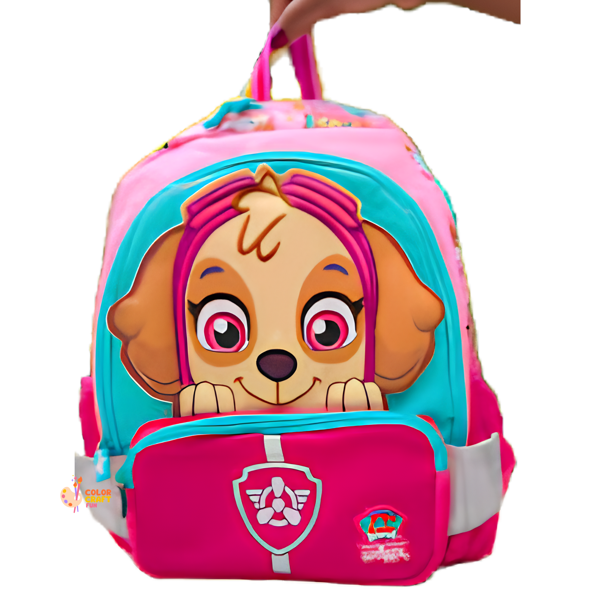 Smiggle Paw Patrol Skye Kids Backpack – 14 Inch School & Travel Bag with Water Bottle Pockets (100%orignal)