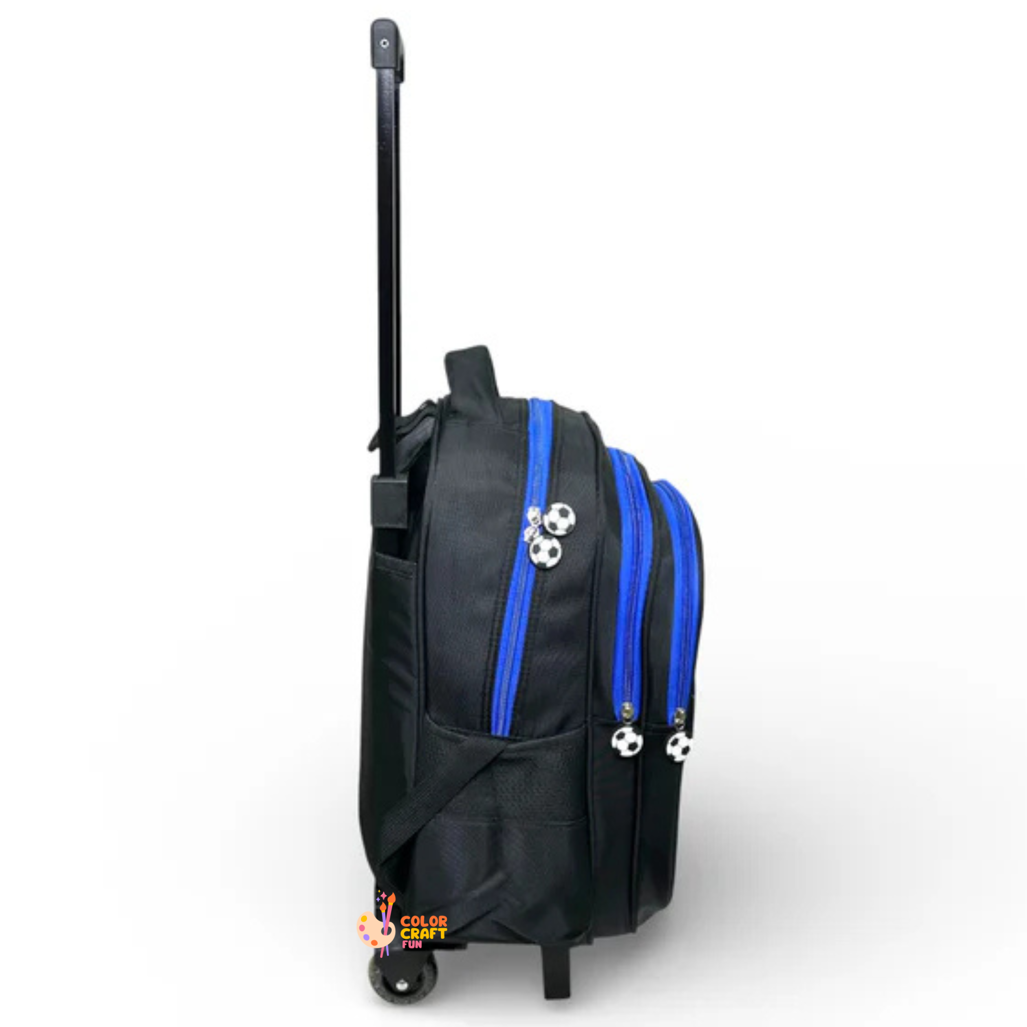 16 Inch 3D Minecraft Trolley Bag For Grade 2 Till 4 Boys ( With Keychain )