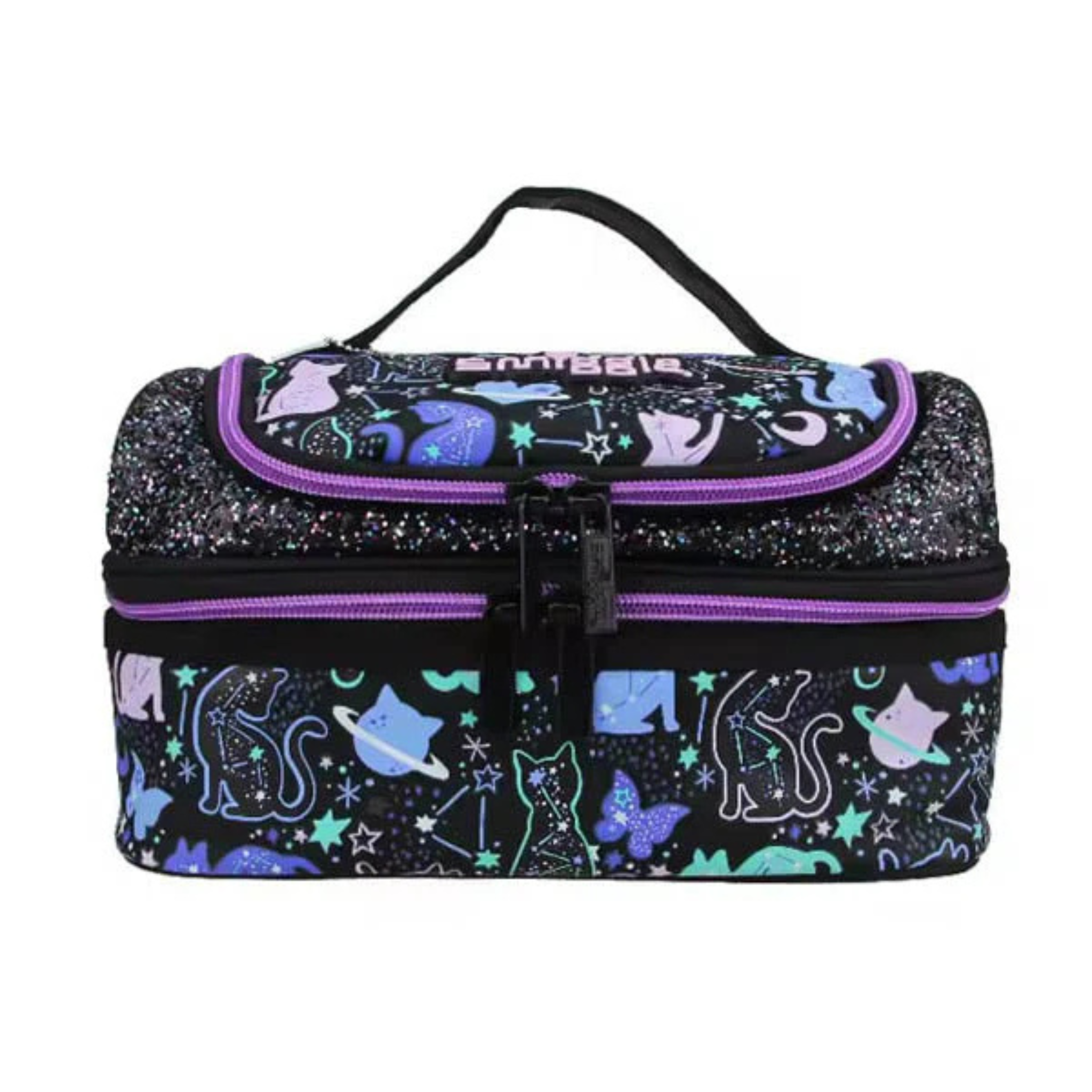 Smiggle Brand Cat Themed Insulated Two Compartment Lunch Bag