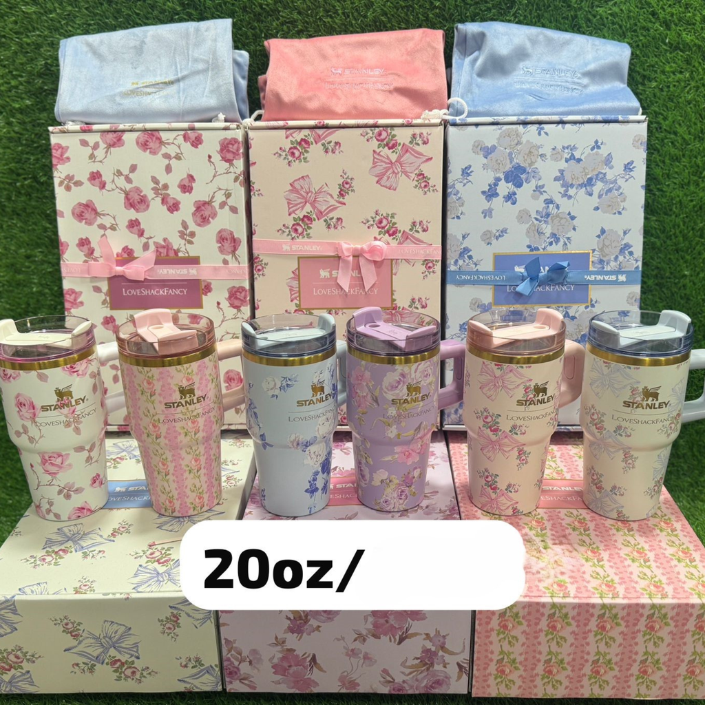 Stanley x LoveShackFancy Cute Mini Tumbler 20oz with Gift box