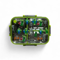 Smiggle Minecraft 3 Portion Stainless Steel Lunch Box – Leak Proof, 750ml (SM262198)