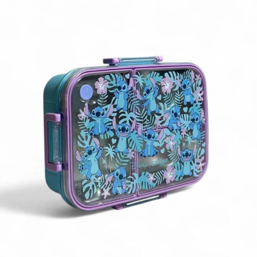 Smiggle Stitch 3 Portion Stainless Steel Lunch Box – Leak Proof, 750ml (SM262198)