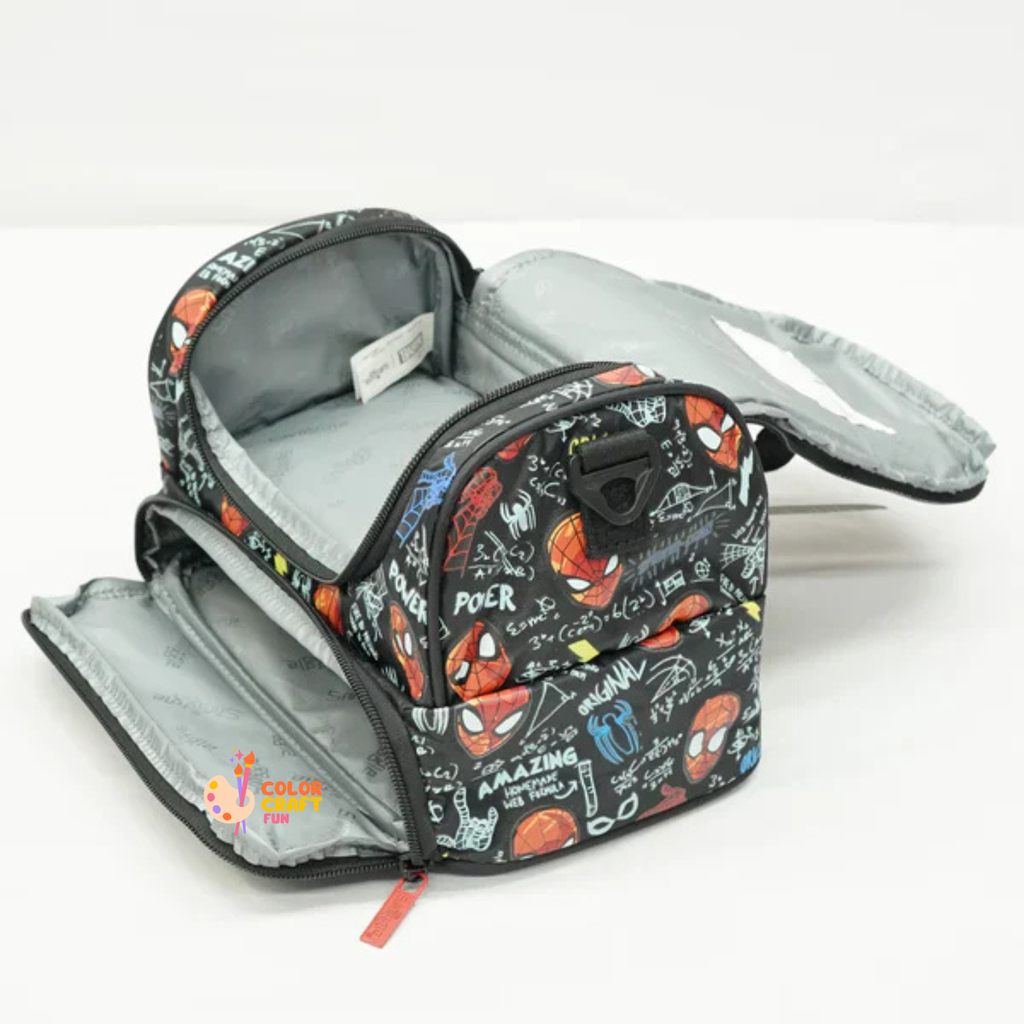 Original smiggle Spiderman 2 piece Trolley Bag bundle For Grade 1 Till 5 Boys