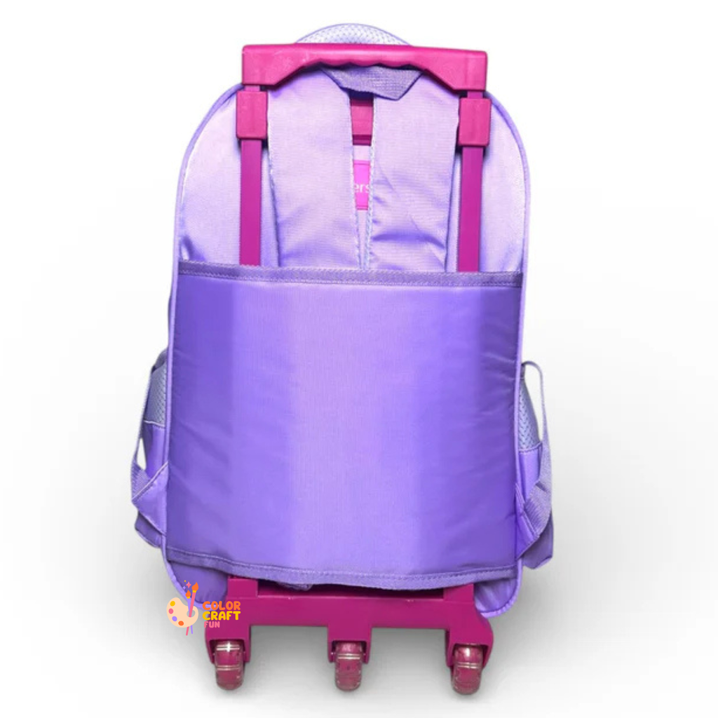 18 Inch 3D Kuromi Trolley Bag For Grade 4 Till 8 Girls ( With Keychain )