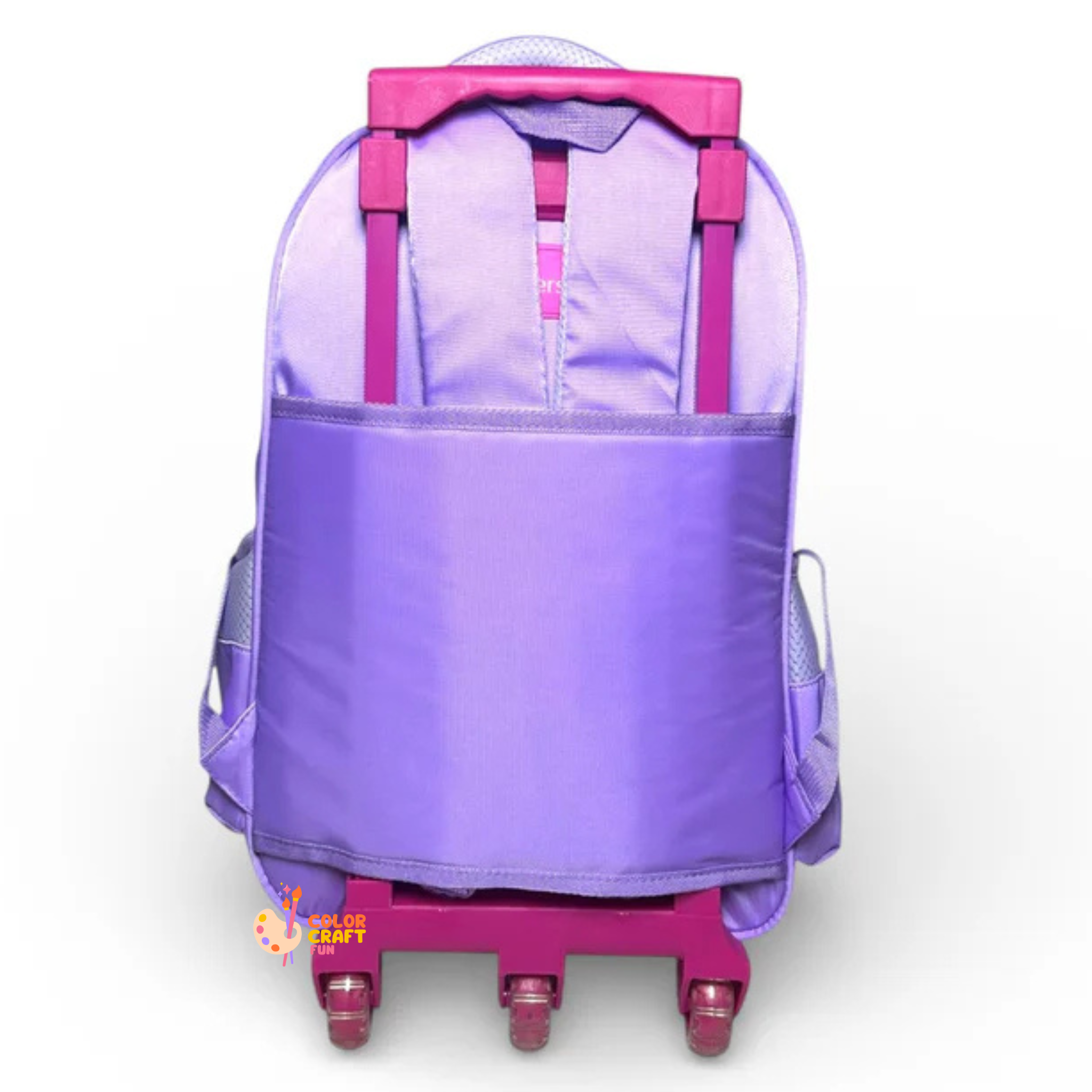 16 Inch 3D Kuromi Trolley Bag For Grade 2 Till 4 Girls ( With Keychain )