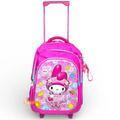 18 Inch 3D Melody Trolley Bag For Grade 4 Till 8 Girls ( With Keychain )