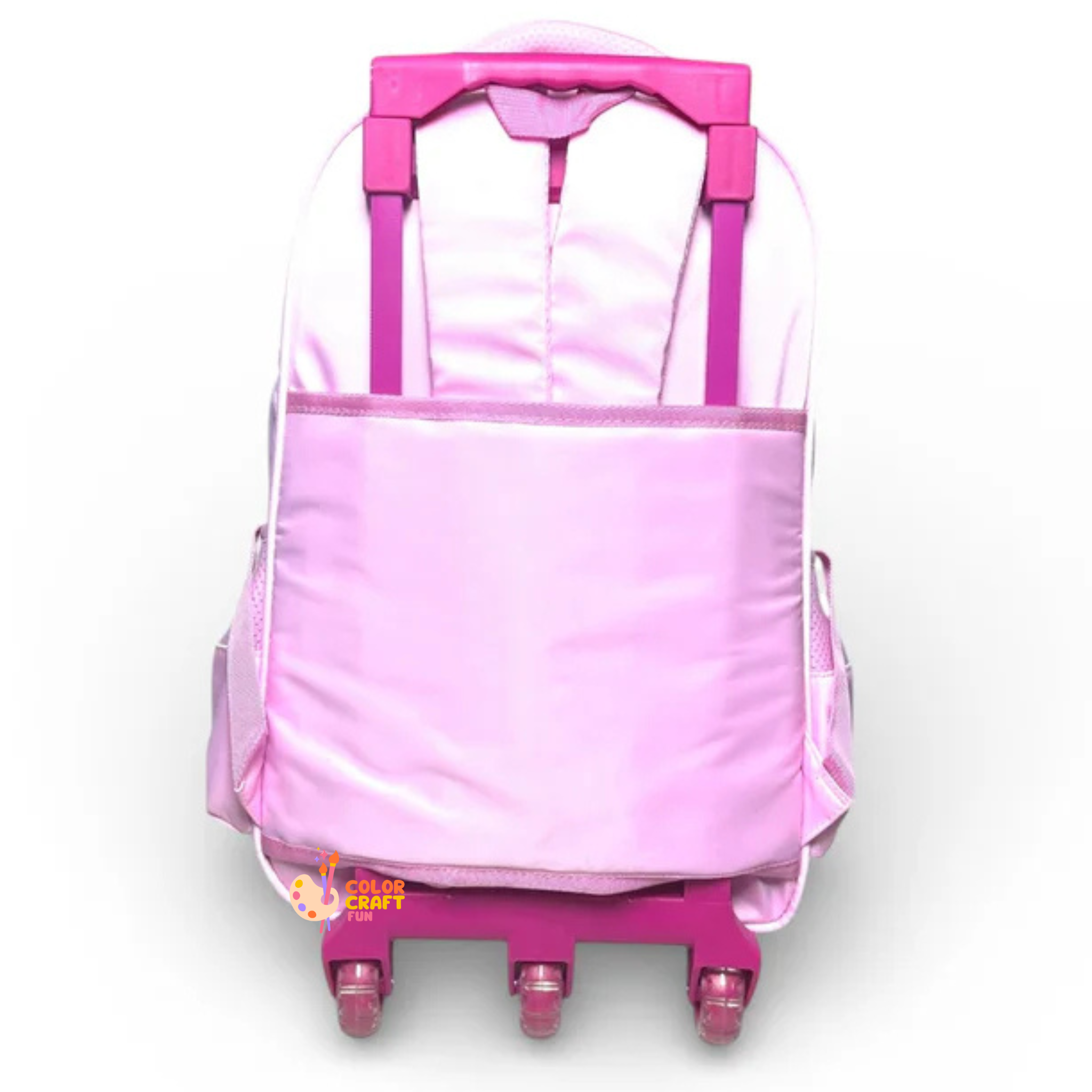 16 Inch 3D Hello Kitty Trolley Bag For Grade 2 Till 4 Girls ( With Keychain )