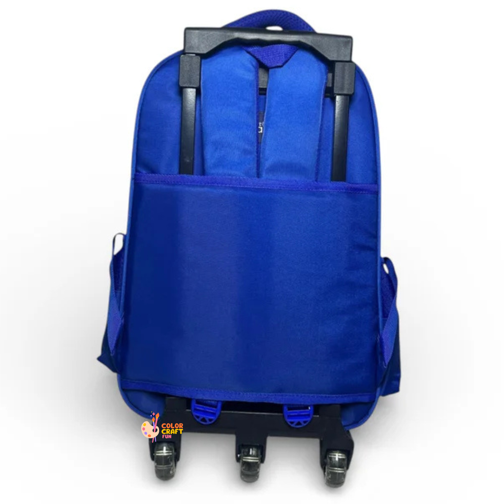 16 Inch 3D Sonic Trolley Bag For Grade 2 Till 4 Boys ( With Keychain )