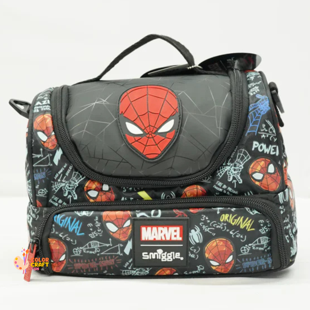 Original smiggle Spiderman 2 piece Trolley Bag bundle For Grade 1 Till 5 Boys
