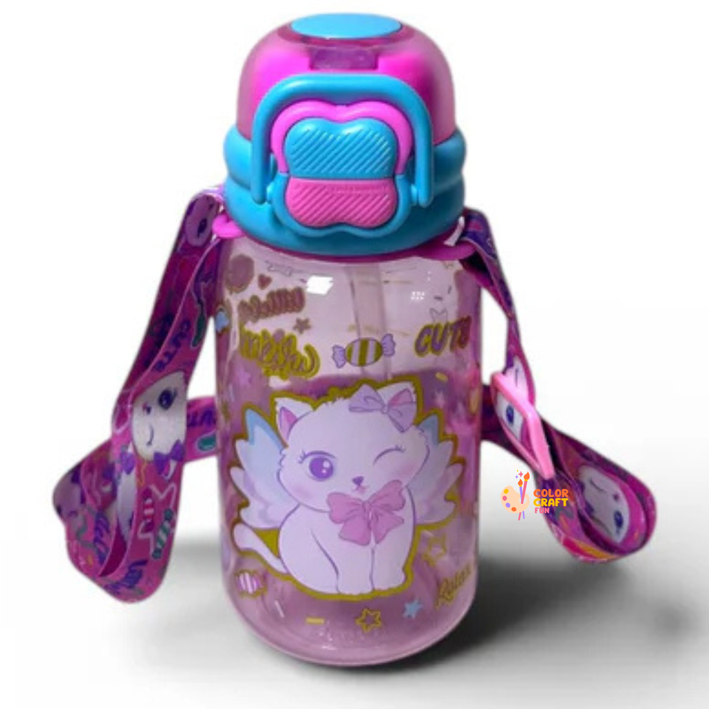 Kitty Dual Sipper BPA Free Water Bottle 600ML