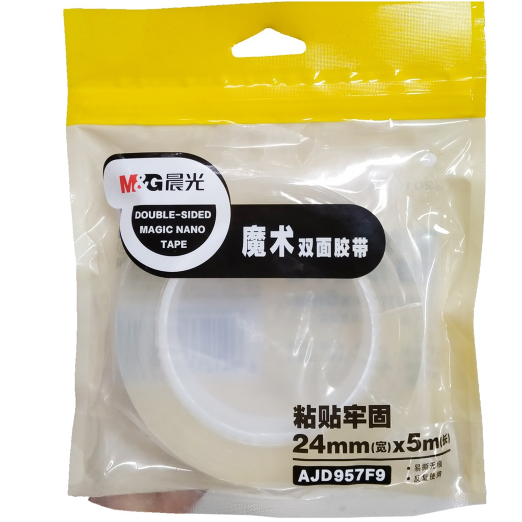 M&G Invisible Double Sided Magic Nano Mounting Tape 1 Inch