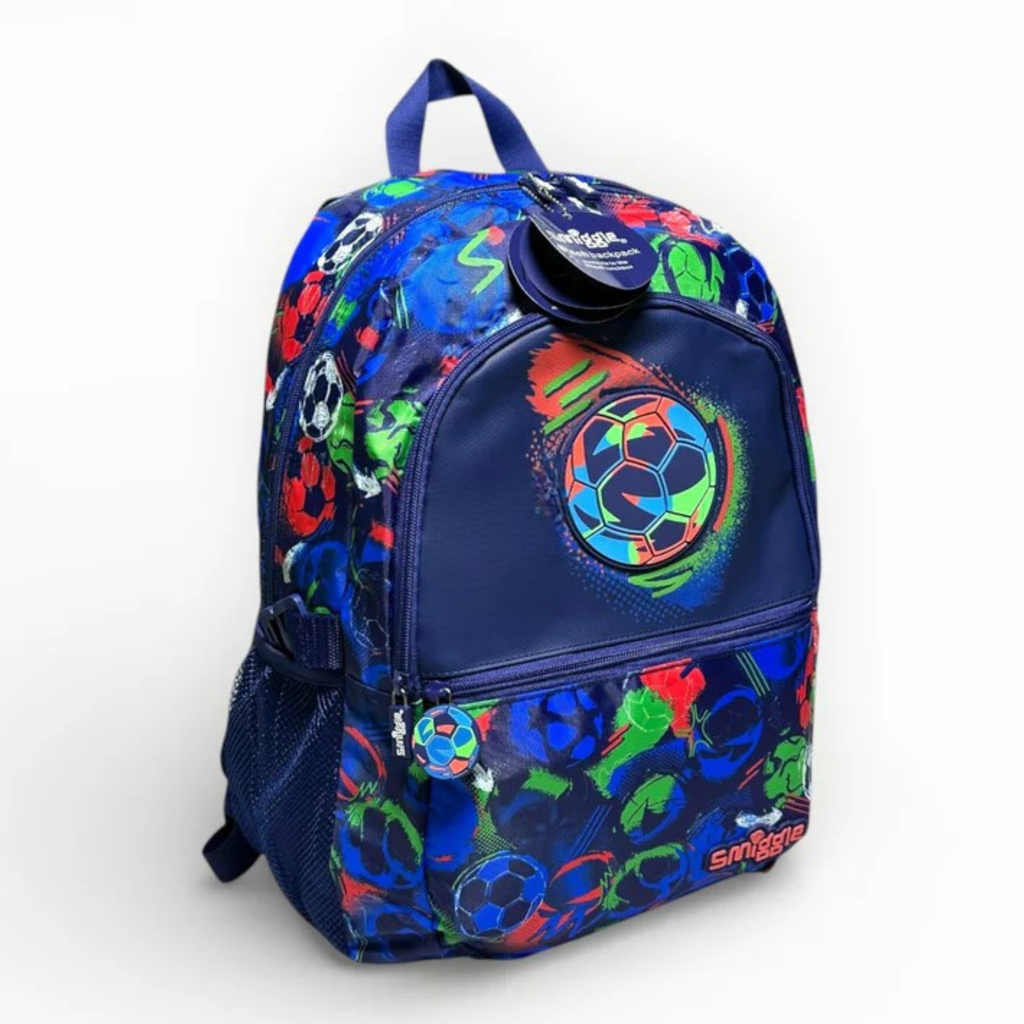 Smiggle Original 17 Inch Football School Bag For Grade 1-3 boy