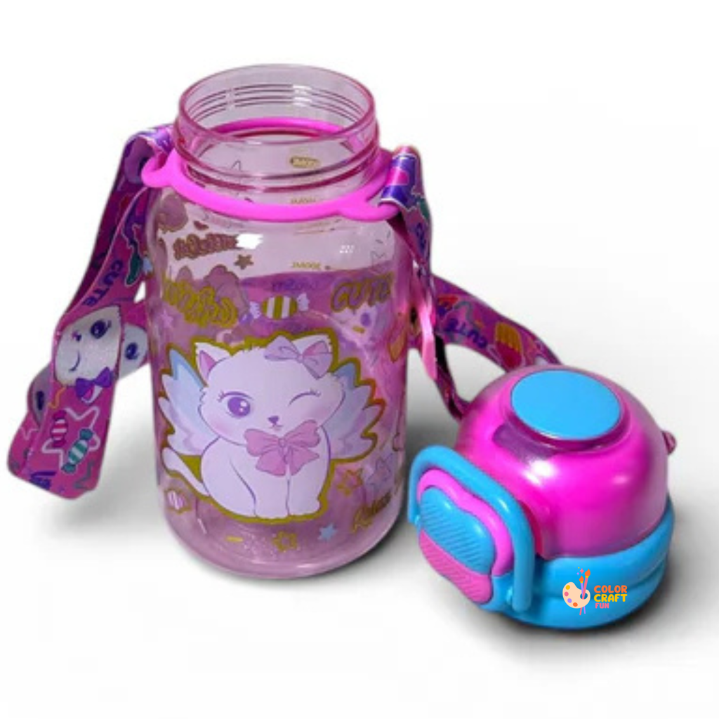 Kitty Dual Sipper BPA Free Water Bottle 600ML