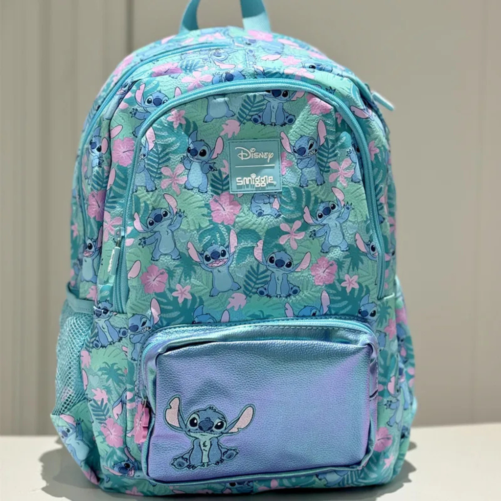 Smiggle 100% orignal Lillo stich school bag for 2-4 class 17 inch