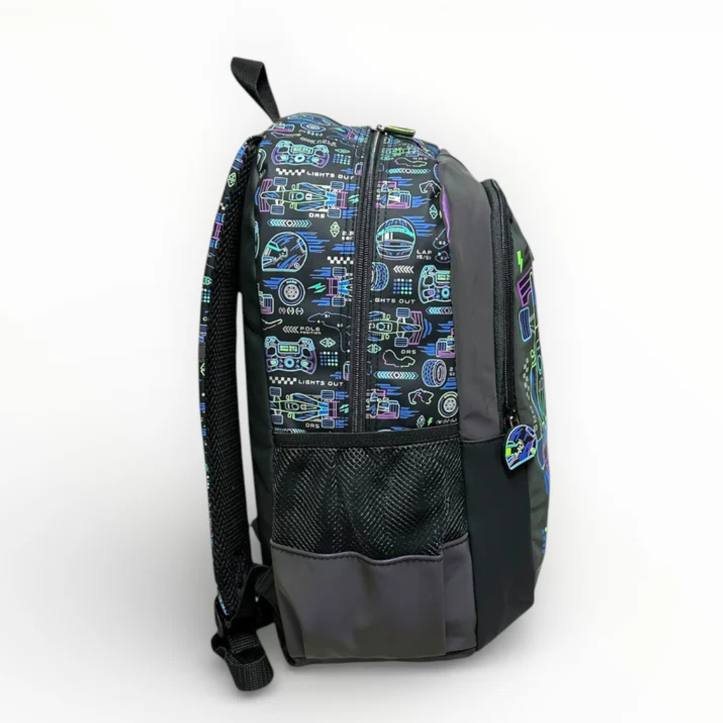 Smiggle Original 17 Inch Formula car School Bag For Grade 1-3 boy