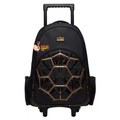 Orignal Smiggle Black Livewire Trolley Backpack With Light Up Wheels size 19inch