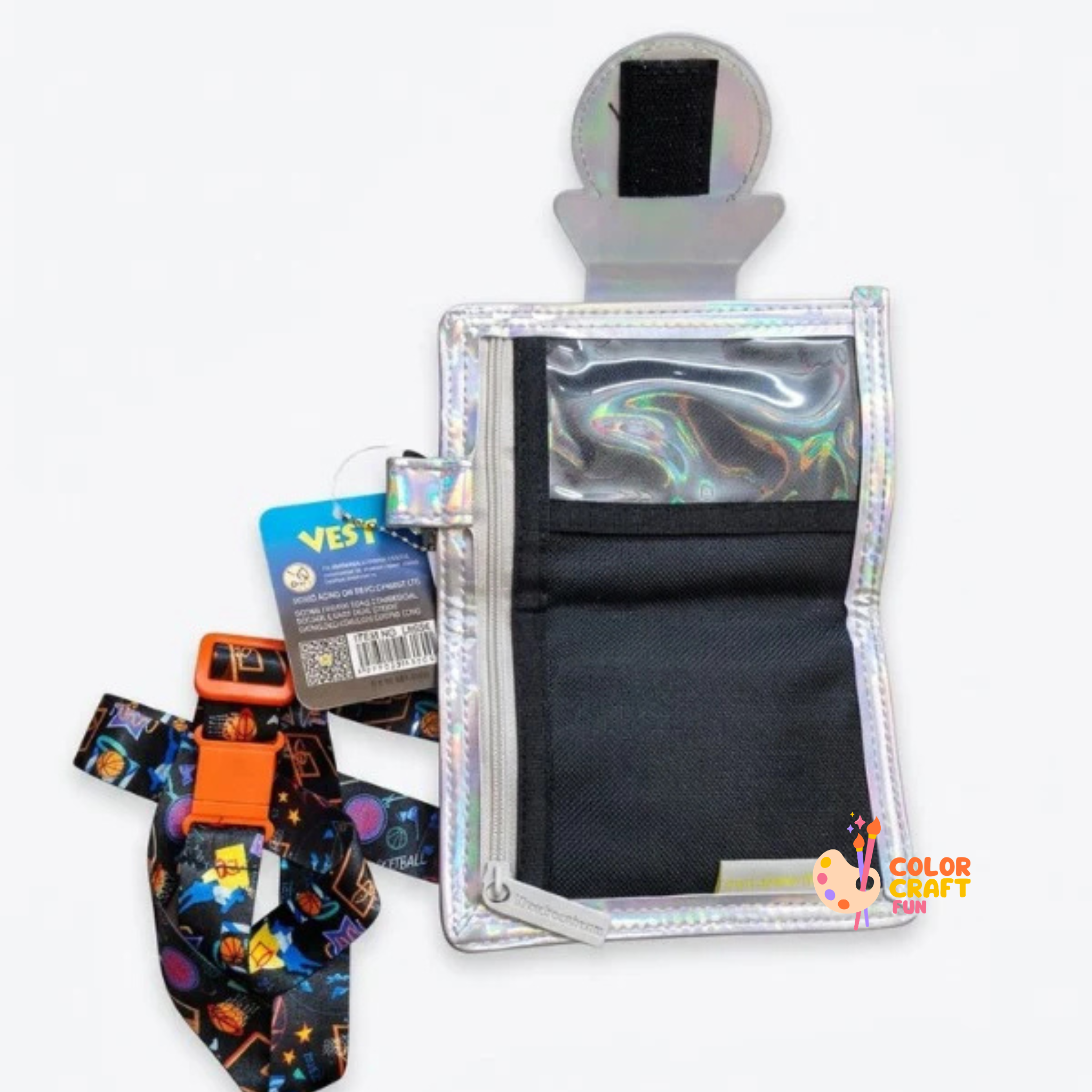 Vest Brand Basketball Design Kids Wallet with Detachable Neck Strap – Premium Children’s Wallet