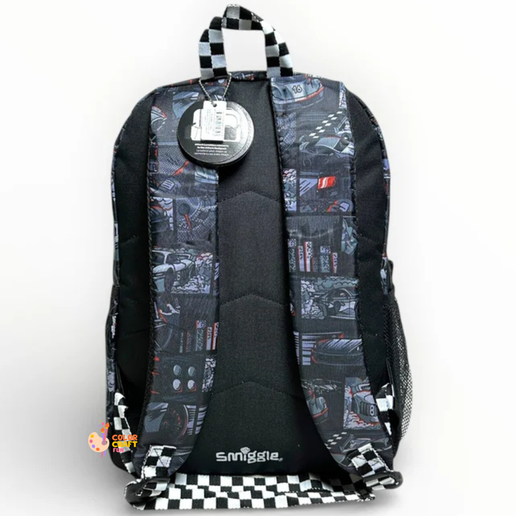 Original Smiggle 17 Inch Car School Bag For Grade 1 Till 3 Boys
