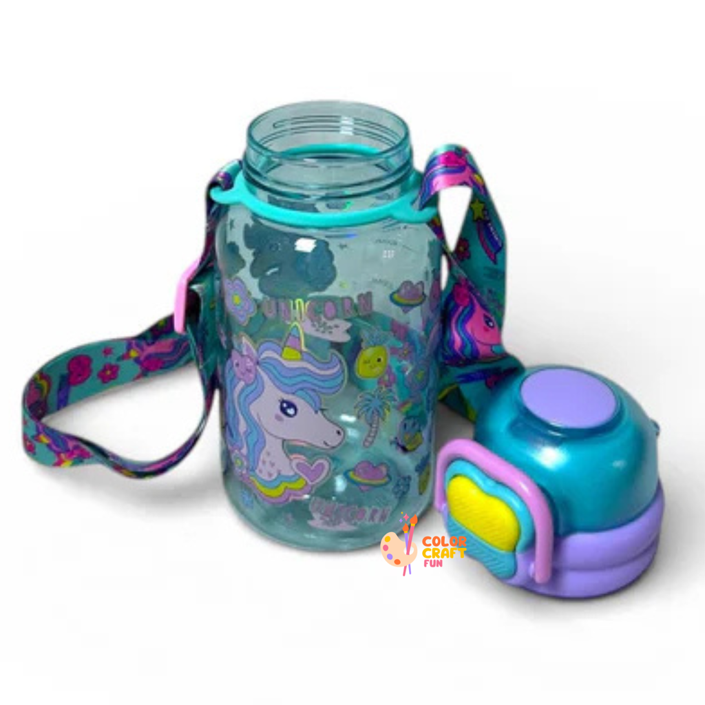 Unicorn Dual Sipper BPA Free Water Bottle 600ML