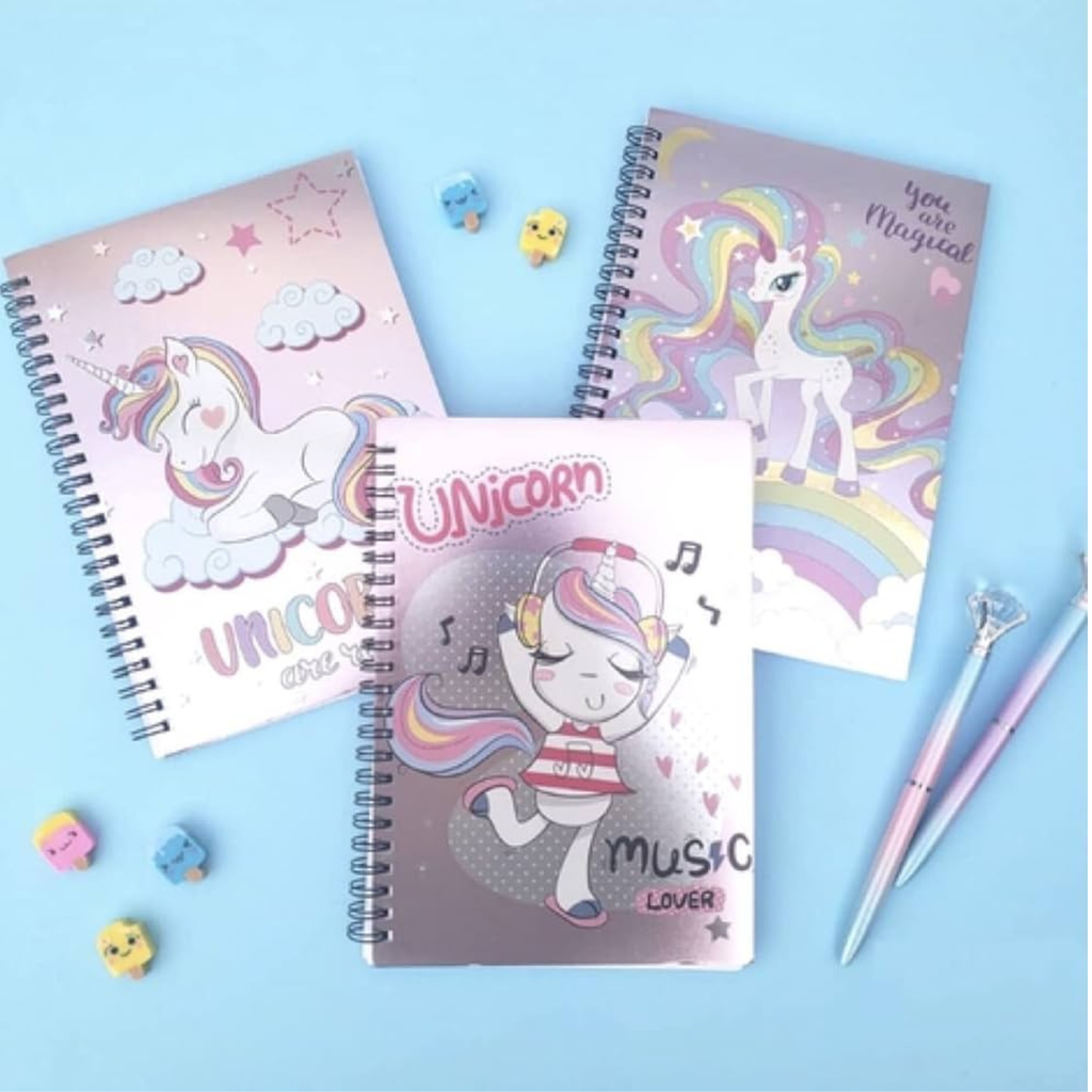 Holographic Unicorn Glitter Notebook – Where Magic Meets the Page