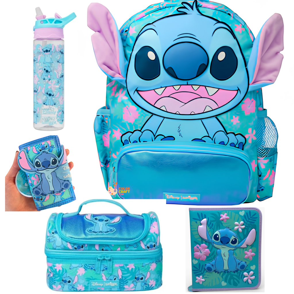 Original Lillo stich 5 piece Bag bundle For Grade nursery Till 2 Boys