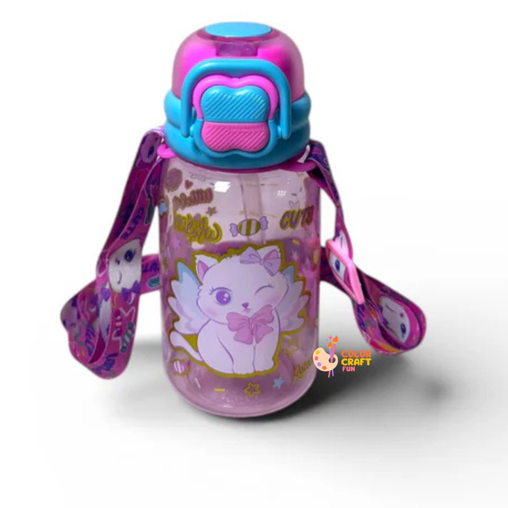 Cup Cake Dual Sipper BPA Free Water Bottle 600ML