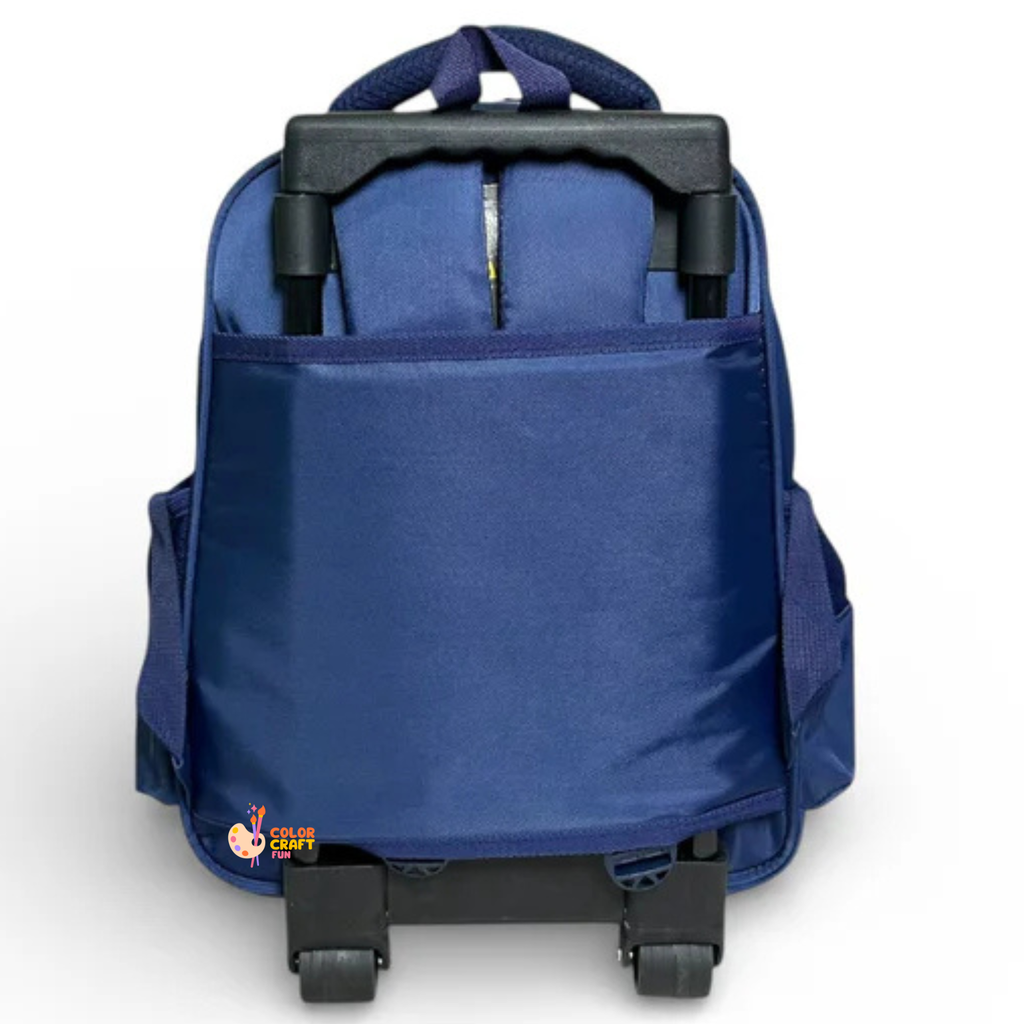 14 Inch 3D Minecraft Trolley Bag For Grade kg Till 1 Boys ( With Keychain )