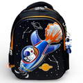 14 Inch 3D Space Astronaut School Bag For Nursery Till KG Boys ( With Keychain )