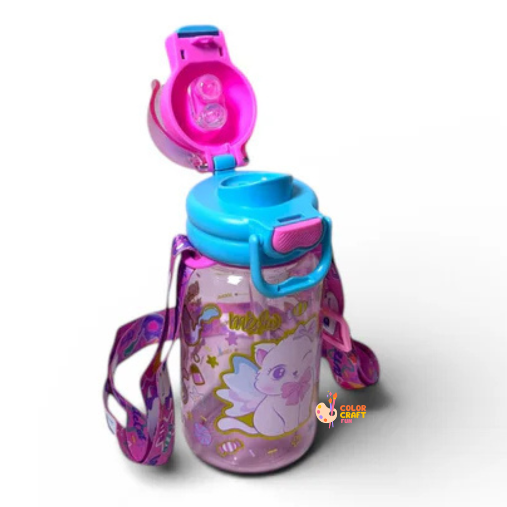 Cup Cake Dual Sipper BPA Free Water Bottle 600ML