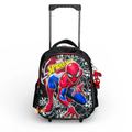 14 Inch 3D Spiderman Trolley Bag For Grade kg Till 1 Boys ( With Keychain )
