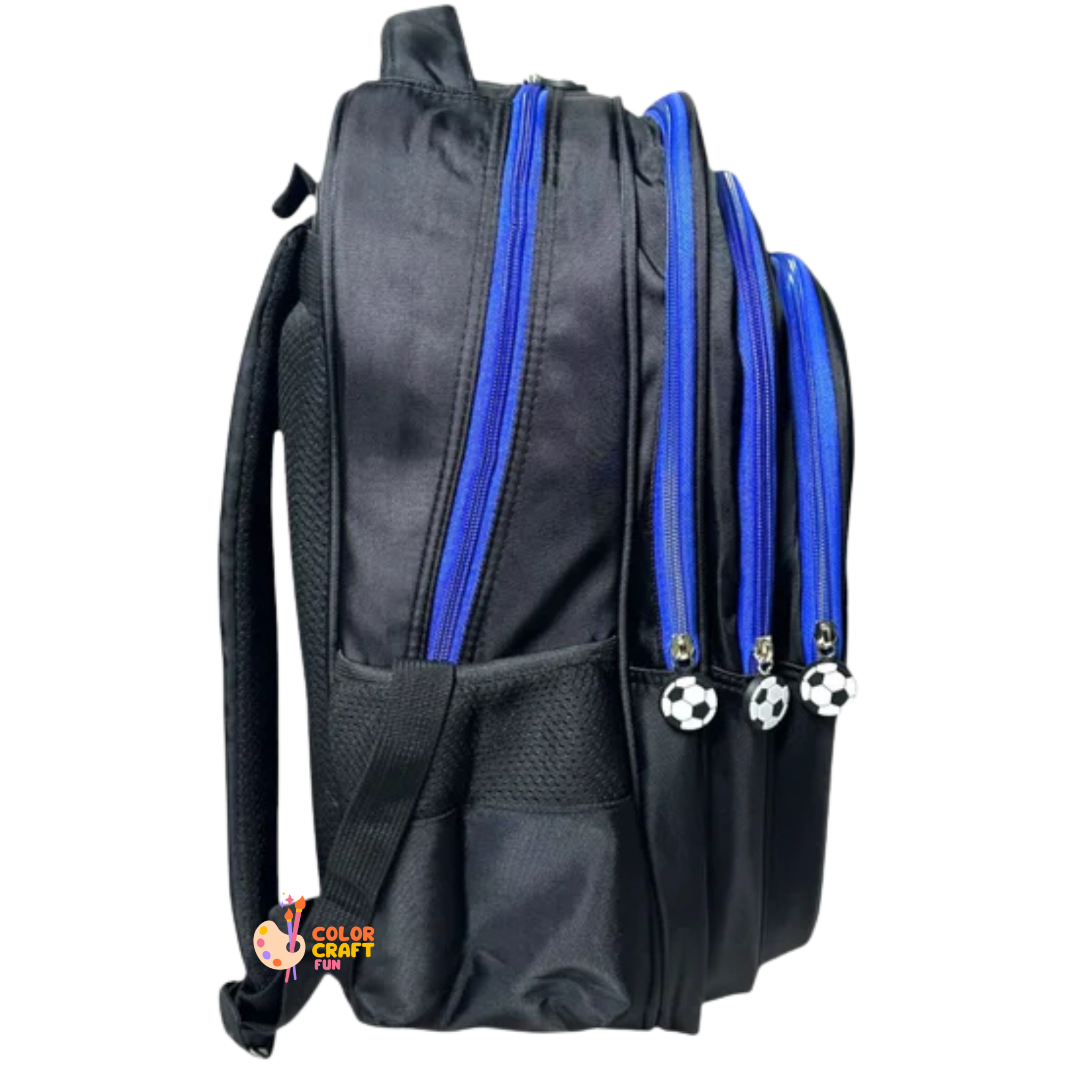 16 Inch 3D Football School Bag For Grade 1 Till 3 Boys ( With Keychain )
