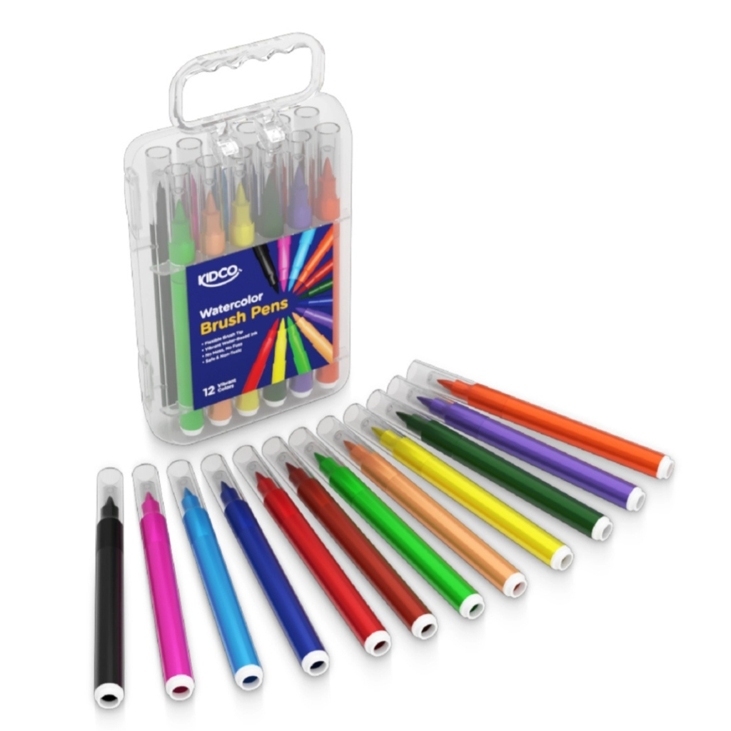 Brush Marker Set - Pack Of 12 - WM8-12 Kidco