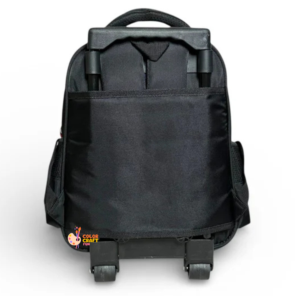 14 Inch 3D Spiderman Trolley Bag For Grade kg Till 1 Boys ( With Keychain )