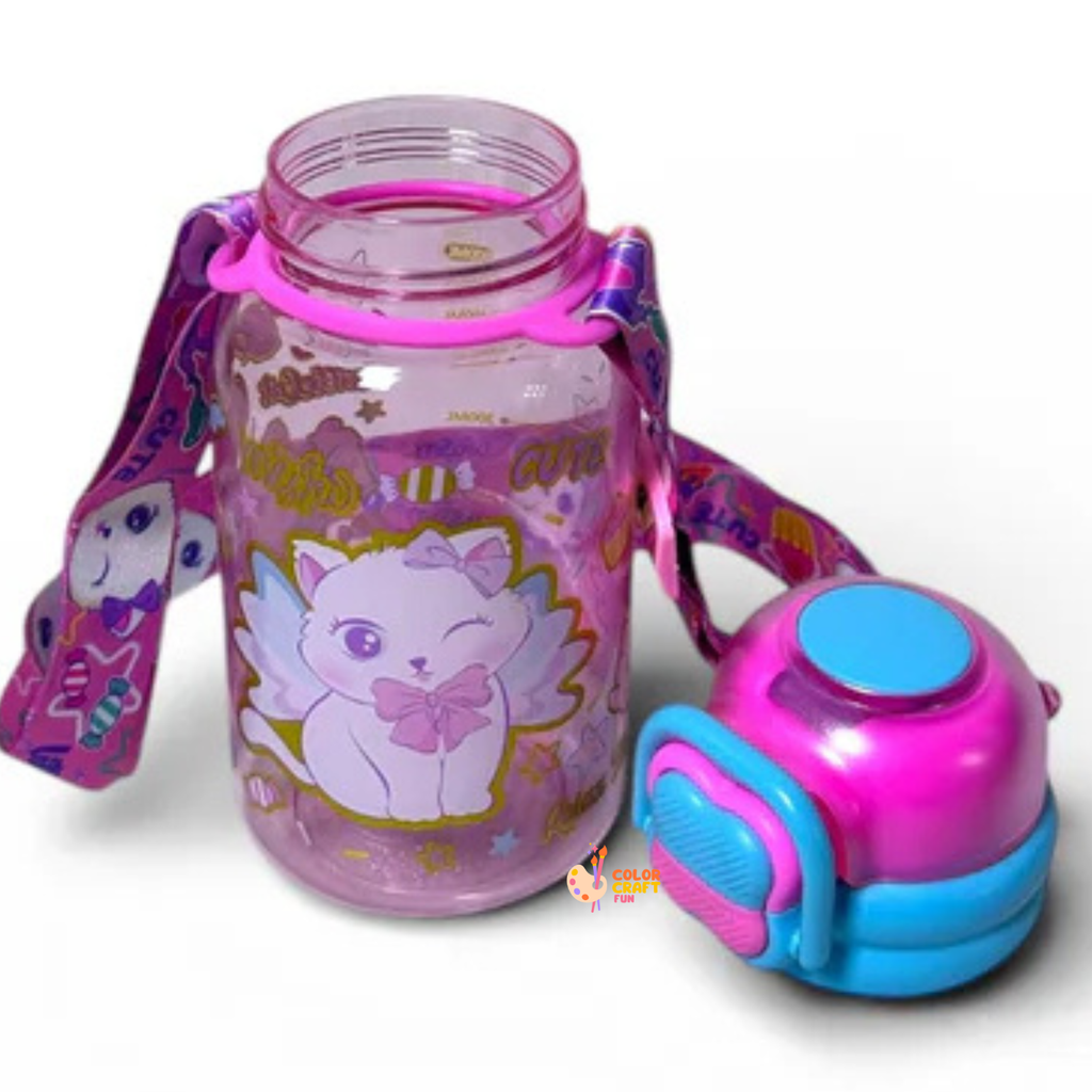 Cup Cake Dual Sipper BPA Free Water Bottle 600ML