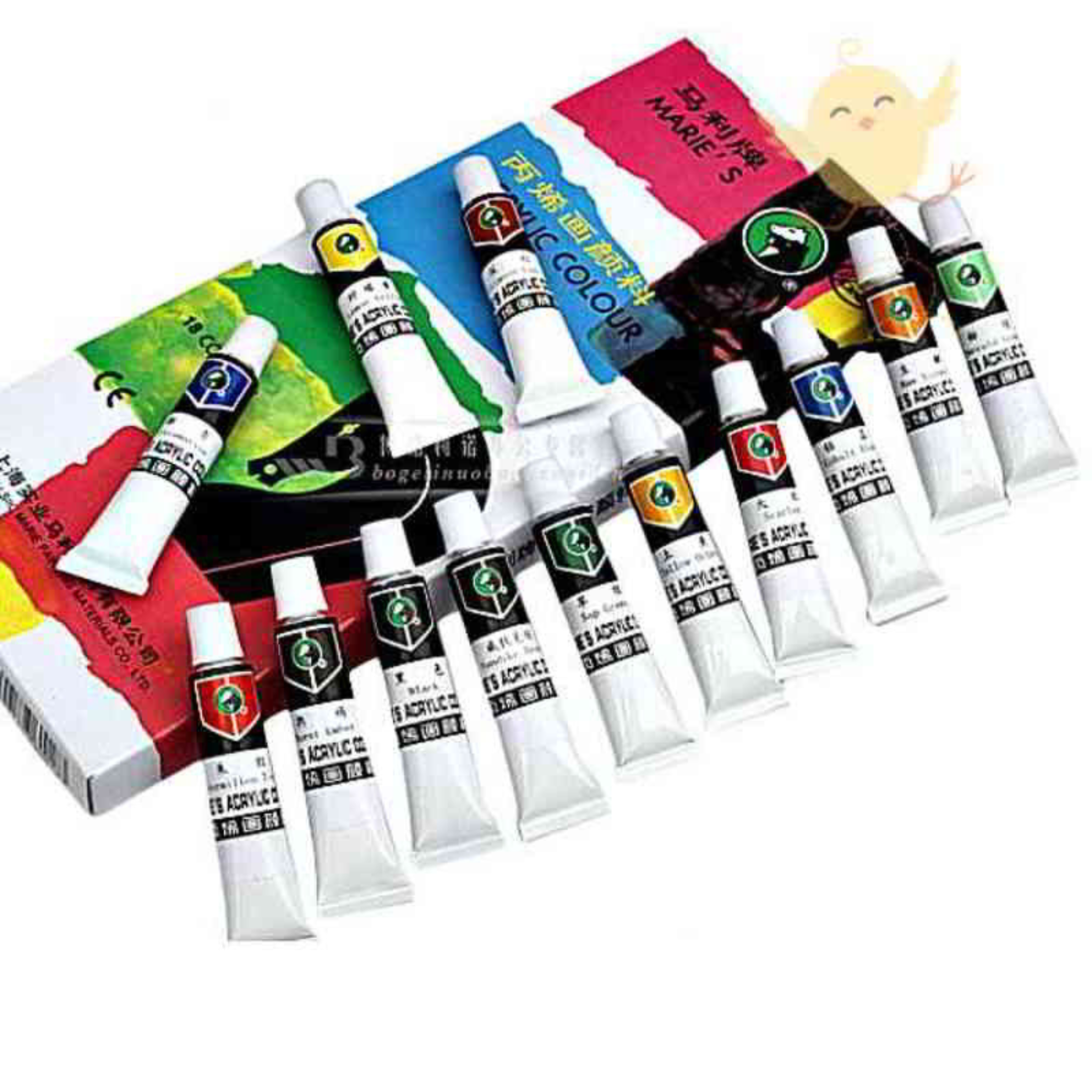 Marie's Acrylic Colour 12ML 24 Colour Set