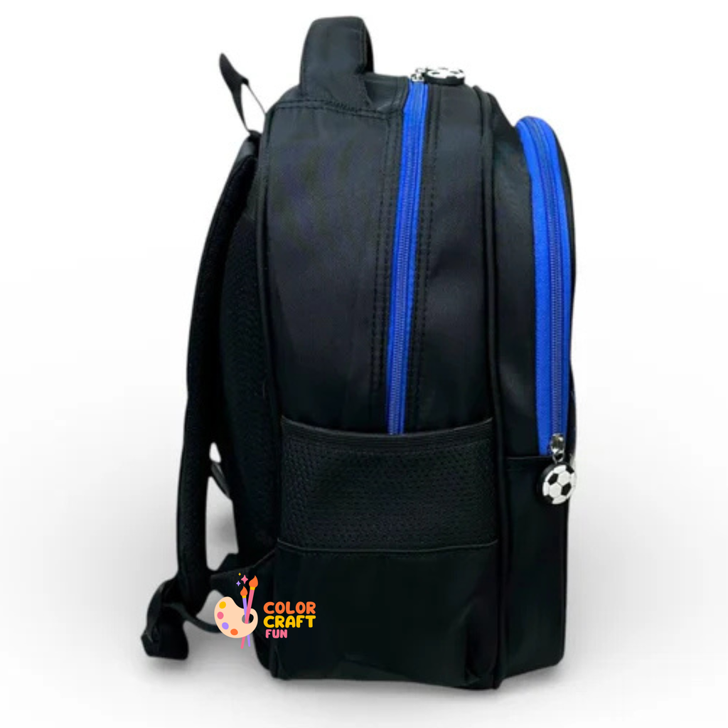 14 Inch 3D Football School Bag For Nursery Till KG Boys ( With Keychain )