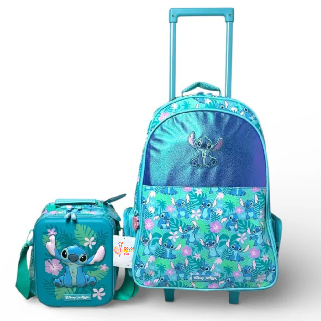Original Stitch 2 piece Trolley Bag bundle For Grade 1 Till 5 Kids