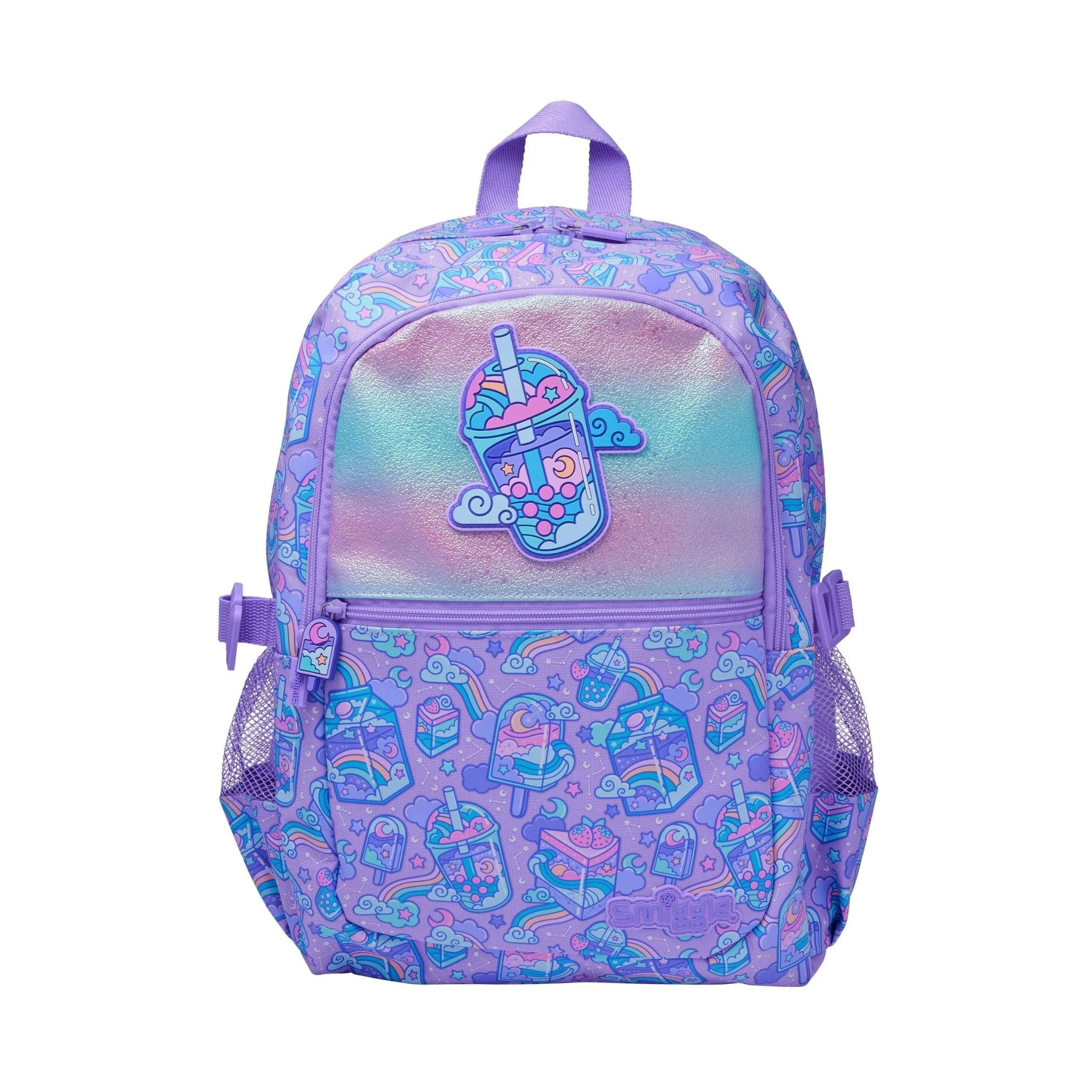 Smiggle Purple Trailblazer  Kids School Bag & Travel Backpack – 16 Inches (100%orignal)