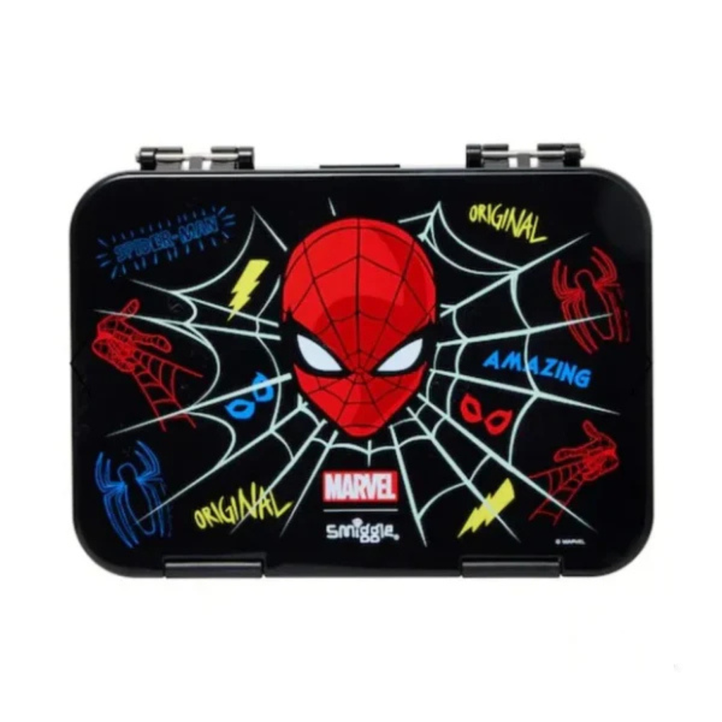 Smiggle Marvel Spider Man Medium Bento Lunch Box for Kids – BPA-Free, Durable & Eco-Friendly