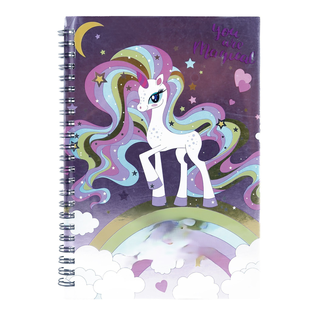 Holographic Unicorn Glitter Notebook – Where Magic Meets the Page