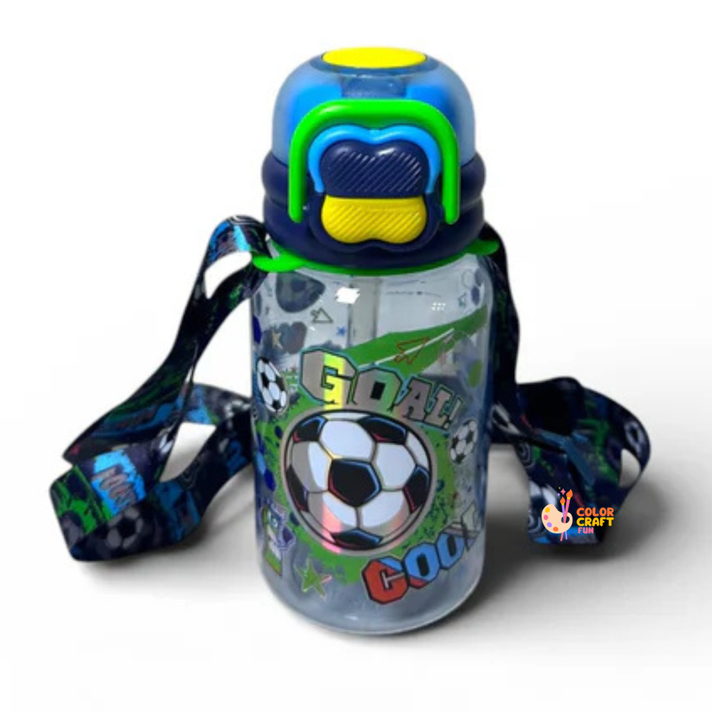 Football Dual Sipper BPA Free Water Bottle 600ML