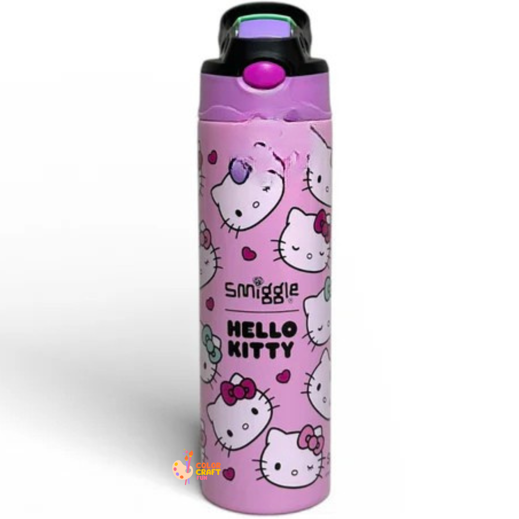 Smiggle Hello Kitty Stainless Metal (Thermic) Sipper Water Bottle 520ML